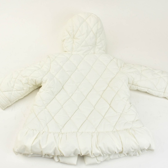 BURBERRY White & Nova Check Logo, Hooded Coat - Picture 5 of 8